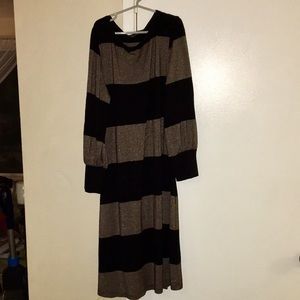 Black and silver sparkly dress